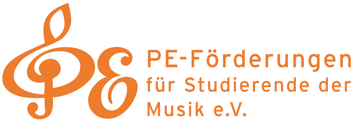 Logo und Signum PE-Förderungen für Studierende der Musik e.V.